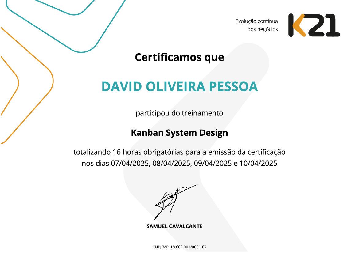 Certificado K21